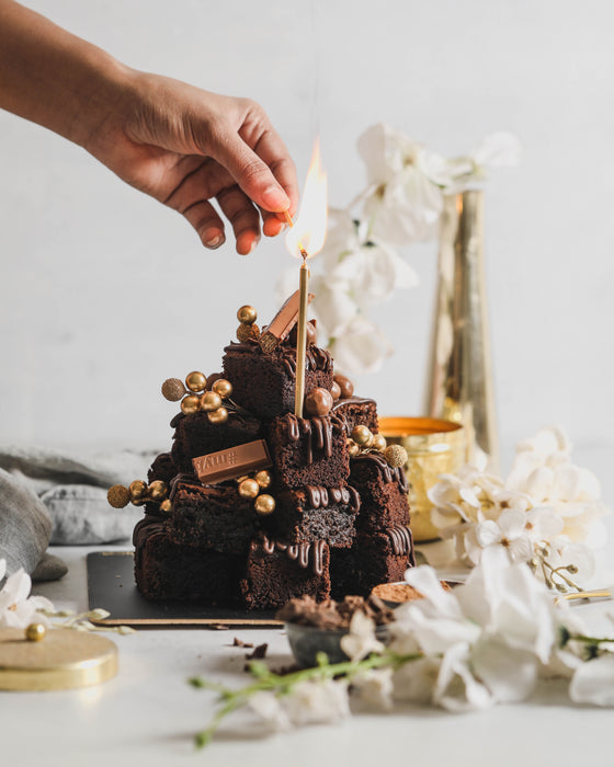 Brownie Tower  Cake