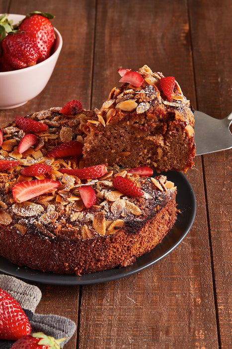 The Strawberry & Almond Crumble Cake