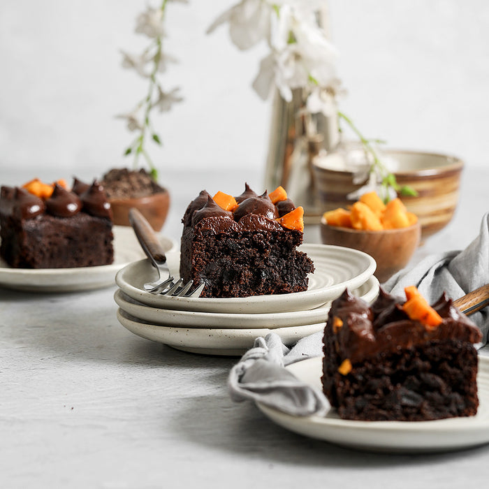 The Mango Brownie Cake